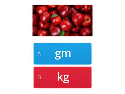  Choose the suitable measuring weight