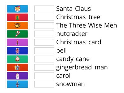 Christmas vocabulary. Etwinning project: Christmas in Europe.