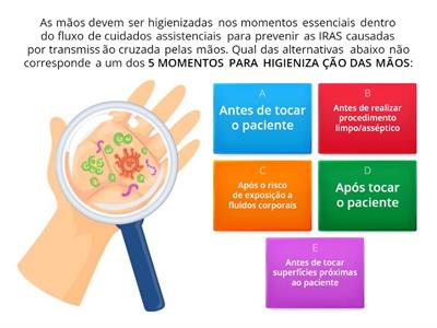 Copy of Meta 5 - Prevenir Infecções através da Higienização das Mãos