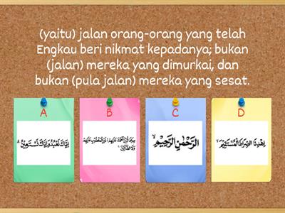 Mengartikan surat Al-Fatihah