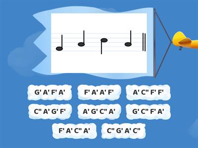zenei abc-s nevek gyakorlása F`-C"