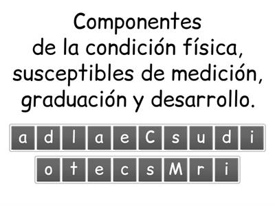 Condición Física y sus componentes