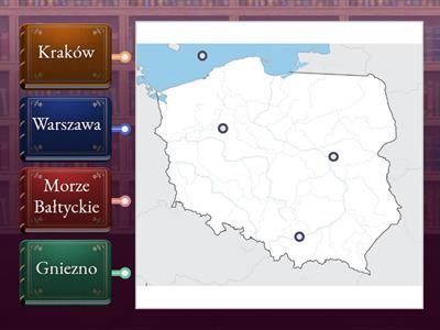 Polska - stolice (mapa)