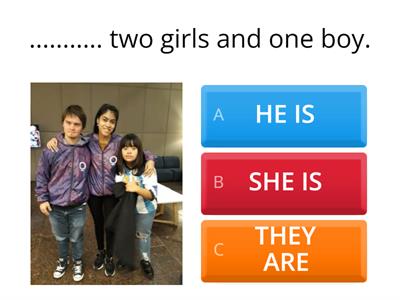 NOUNS boy girl people teacher (singular and plural) AND VERB TO BE 