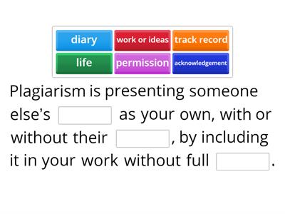 What is Plagiarism? Why is it important to avoid it?