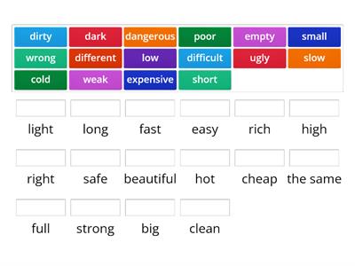Adjectives (English File Elementary)