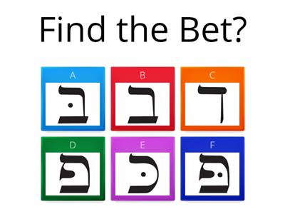 Hebrew letter quiz