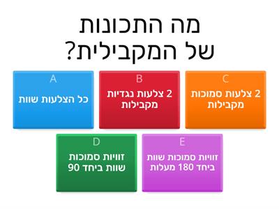 מצולעים כיתה ה׳ גאומטריה