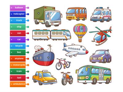 Transportation Vocabulary