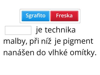 Výtvarná technologie - pojmy