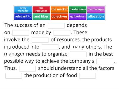 Success in Agribusiness