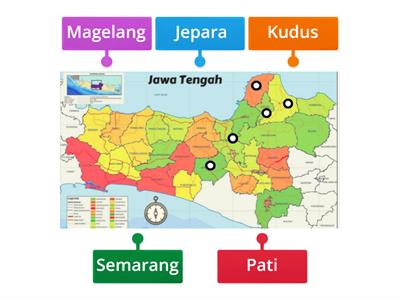 Denah Peta Kabupaten Jawa Tengah