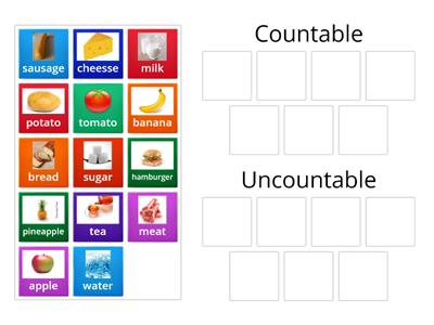 P4 2nd term Unit 2  Countable and Uncountable Food