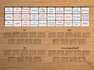  Prepositions of Time (El/PI)