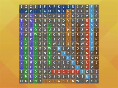 Bonfire Night Wordsearch