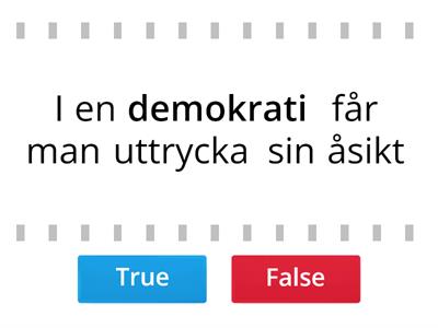 Sant eller falskt demokrati
