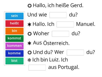 Momente A1.1 [Lektion 1] [Grammatik] Verben