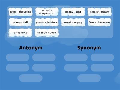 Antonym/Synonym