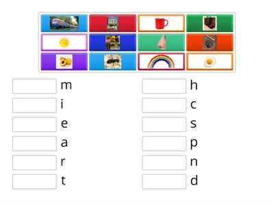 Match the sound to the letter