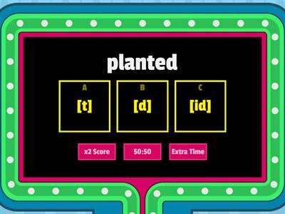 Past forms regular verbs [t-d-id] Quiz