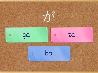 Hiragana quiz: tenten/maru