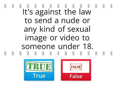 Sexting and the law