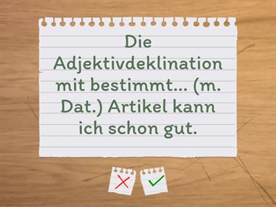 Adjektive ohne Artikel