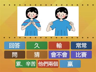 臺灣手語-第5冊-第三課-手語辭彙