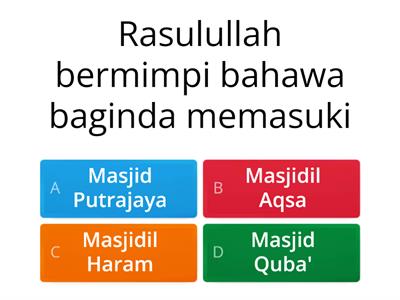 PENDIDIKAN ISLAM TING. 3: PERJANJIAN HUDAIBIYAH 