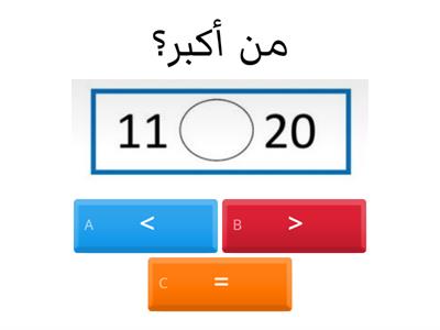  مقارنة الأعداد