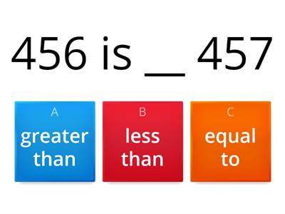 Seatwork: COMPARING NUMBERS