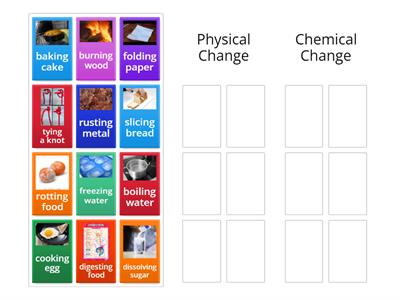 Physical or Chemical Change Sort