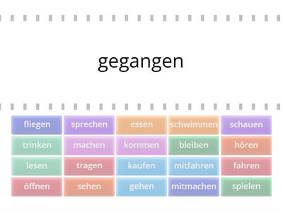 Past Participle Match Up 