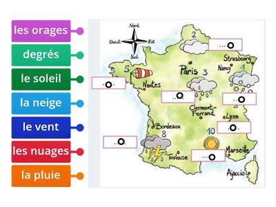 La carte météo