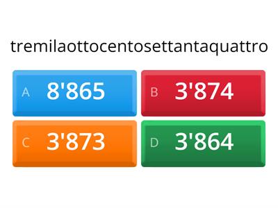 I numeri oltre il mille