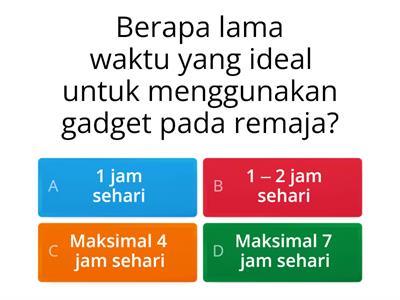 Kuis Bijak Menggunakan Gadget