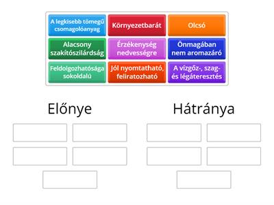 Kereskedelmi ismeret a papír alapú csomagolás előnye, hátránya