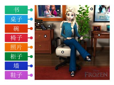 Character learning: furniture (enhancement; Elsa)