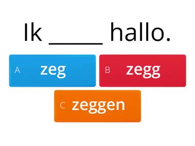 TaalCompleet A1, T3, werkwoorden