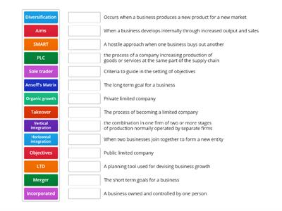 Recap of Business objectives and growth