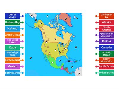 North America Map Locations