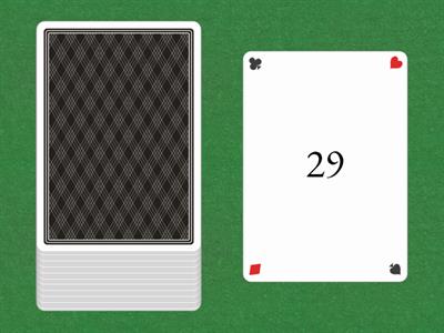 Random card-Counting 1-50