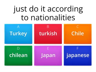 nationalities