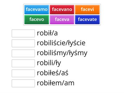 FARE - imperfetto