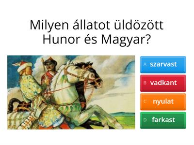 Magyar őstörténet-Árpád-kor kvíz 