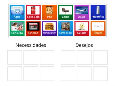 Necessidades ou desejos?