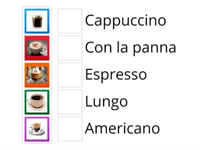 I tipi di caffè