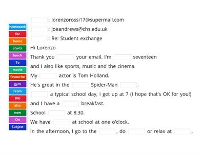 Focus 1 Unit 1.7 writing an email part 1