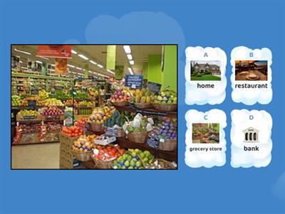 Topic - The  grocery store