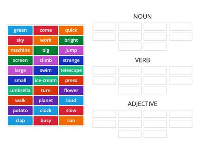 NOUN & VERB & ADJECTIVE